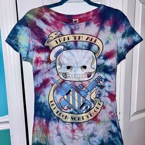 Ghostbusters Tie Dye Upcycled T Shirt